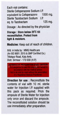 Carecef T 1.125Gm Injection 1